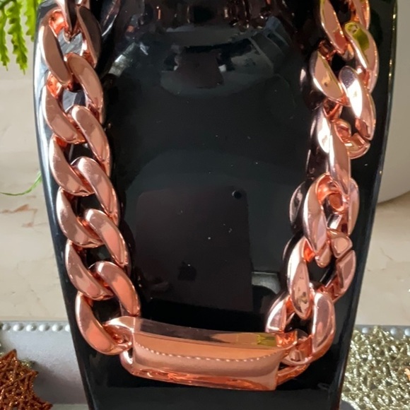 IDENTIFY MY LOVE ID NECKLACE AND BRACELET SET IN ROSE-GOLD - Picture 2 of 4